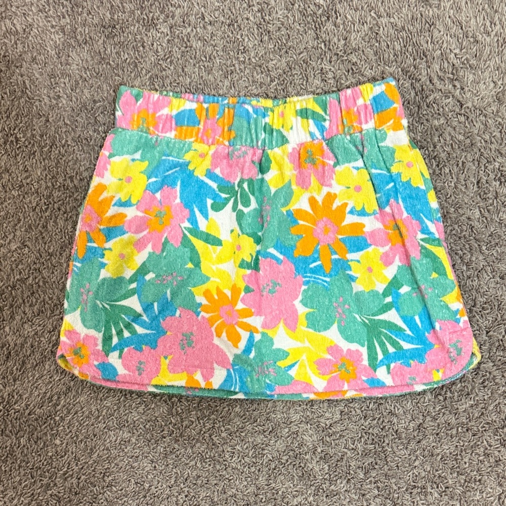 Show Me Your MuMu Floral Mini Skirt - Pacific Avenue Skirt ~ Beachy Floral Terry